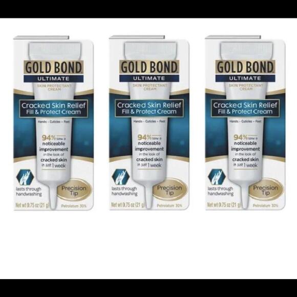 Gold Bond Ultimate Cracked Skin Fill & Protect Cream 0.75 oz (3 Pack)